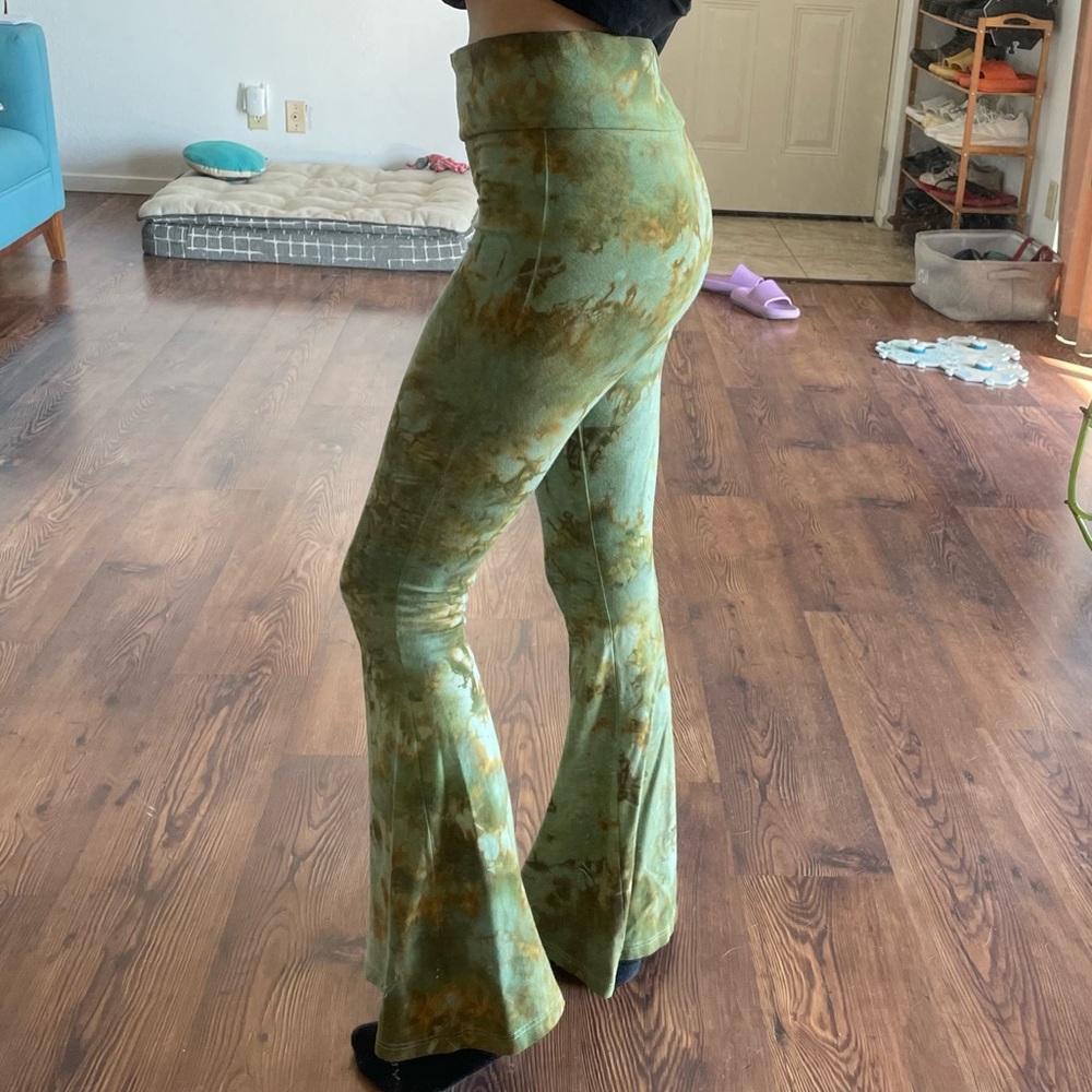 Organic herbal dyed bell bottoms